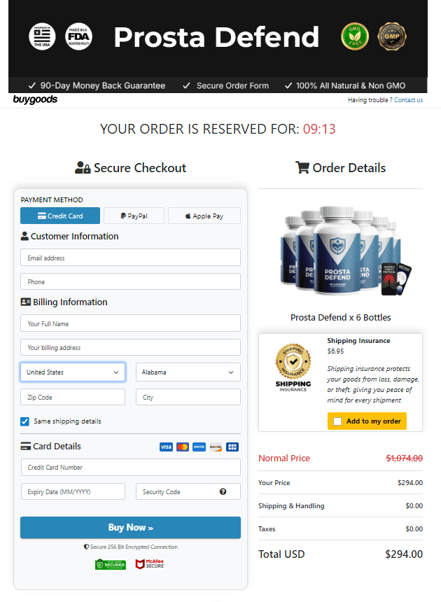 prosta defend-Secure-Checkout